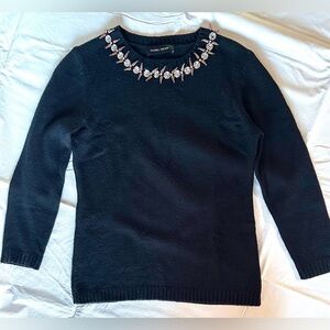 Ivanka Trump black embellished Sweater office holiday business casual
Sz M